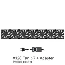 PC 노트북 데스크탑 업그레이드 12cm 고속 대용량 100v 110v 220v btc 마이닝 머신 워크 스테이션 캐비닛 120mm 서버 케이스 냉각 시스템 팬 키트, 씨엔, 투 볼 7 팬