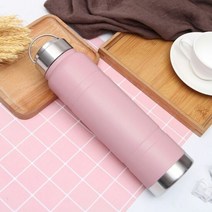 메이트 이중 스텐 보온병 750ml 핑크 보온보냉통 스텐보온보냉병, 선택1:본상품선택, 단품