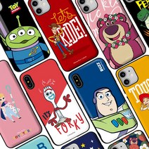 원픽 아이폰14 토이스토리 카드 범퍼 케이스 카드2장 우디 버즈 포키 알린 제시 렉스 랏소베어
