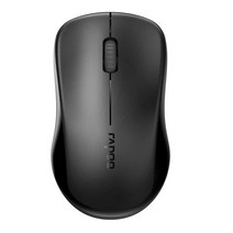 Rapoo 1680 무선 마우스 슬림 마우스 마우스 1000 DPI 무소음 3 버튼 컴퓨터 태블릿 노트북 저소음 마우스, 02 Black, 한개옵션1
