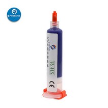 PHONEFIX 10ml 6 색 UV 경화 솔더 마스크 잉크 전화 PCB BGA 칩 회로 기판 보호 페이스트 용접 플럭스 오일, 04 파란_01 No Syringe