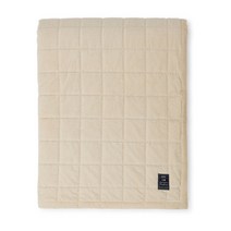 렉싱턴 코튼 벨벳 퀼티드 베드스프레드 240x260 cm Light Beige