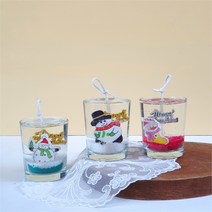 (3온즈 6개만들기) 우드팬던트-크리스마스 양초 젤캔들 키트 만들기(90ml/6), 블랙체리 퍼플