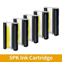 ECOWELL 잉크 카트리지 리본 카세트 호환 Canon Selphy CP1200 CP1300 CP910 CP900 라벨 프린터 5pcs KP 36IN KP 108I