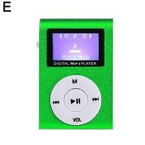 제이즈 미니 Mp3 Usb 플레이어 Lcd 화면 지원 마이크로 Sd 오래된 금속 휴대용 Mi Tf 카드 라디오 클립 스타일 클램프 S A7n8, 02 green