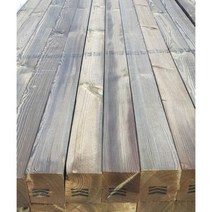 방부목구조재 89X89X3600mm 방부액처리 레드파인구조목 계단재 목재 각재 데크재