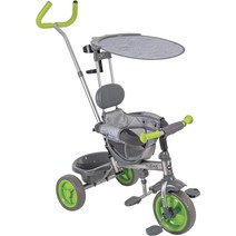 에이블 트라이크 Huffy Malm 4-in-1 캐노피 세발자전거조절식 푸시 핸들 접이식 발판 탈착식 포함, [01] 말뫼
