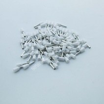 구리 연결 조인트 100pcs E1510 페룰 터미널 코드 엔드 AWG16 1.5mm 와이어 절연 크림프 핀 커넥터 VE1510, [03] E1510-White, 03 E1510-White