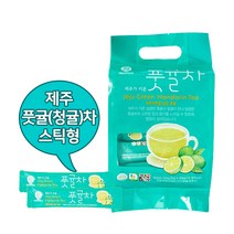 제주 풋귤을 그대로 갈아서 만든 청귤 풋귤차 스틱, 풋귤차스틱375g