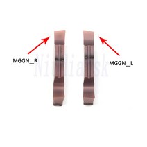 카바이트 인서트 10PCS MGGN150R MGGN200R MGGN250L MGGN300R MGGN400R NK9018 그루빙 카바이드 CNC 선반 공구 절단 MGGNL, 01 MGGN150, 02 -L NK9018