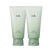 한율 어린쑥 진정맑은 클렌징폼 120g 피부진정 세안제 x2입, 클렌징 폼