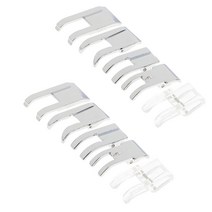재봉틀에 대 한 10pcs 금속 오픈 발가락 새틴 스티치 아플리케 발, 스테인레스 스틸, 슬리버