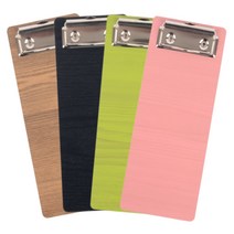 클립보드 메뉴판 빌지판 우드 파스텔 세로 200mm 검정