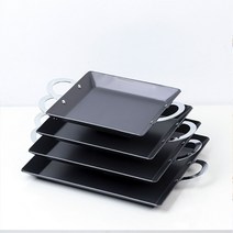 원형 사각 스텐 경질 닭갈비팬 곱창팬 가정용 업소용, 경질 사각전판 소소(270X250mm)