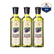 해표 포도씨유, 500ml, 3개