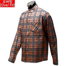 DWT717815남자 오버핏 체크 남방 와이 셔츠 31 MS No2 OV