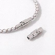 [9-462-04]가죽마감장식3mm용 이중자석장식 돌림자석장식 15x5mm OR 1쌍