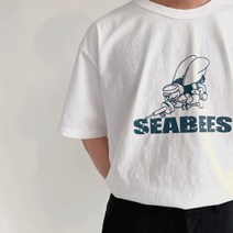 와이샵 / SEN 씨비즈 프린팅 바이오워싱 반팔티셔츠
