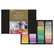 문교 소프트 오일파스텔 72색 MOPV-72 케이스