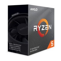 CPU AMD 라이젠 5 Ryzen 3600 6-Core 12-Thread Unlocked Desktop Processor with Cooler