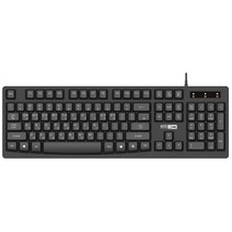 알텍랜싱 유선 멤브레인 키보드 ALBK6214, 블랙, 일반형