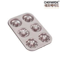 쉐프메이드 도넛츠틀 도넛팬 3종 6구