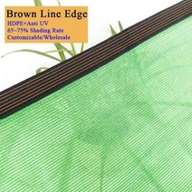 차광막 차양 그늘 녹색 햇빛 가리개 그물 자외선 방지 HDPE 3 20 핀 다육 식물 커버 집 발코니 항해 수영장 천막, 없음, 6Pin Brown Lines+1mx3m