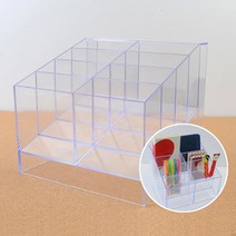 문구용품 매장용 아크릴 진열대 정리함 사각통