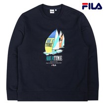 [FILA] 남여공용 아쿠아 타임 요트 그래픽 맨투맨 FS2POC1109X_INA