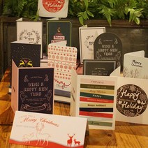아이씨엘디자인 크리스마스 카드 13종 세트 + 봉투 랜덤발송 13p, 혼합색상, 1세트