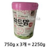 파스퇴르 위드맘 제왕 분유 2단계, 5개, 2250g