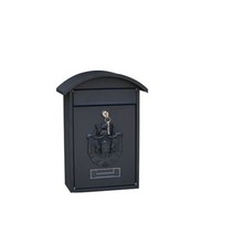 스탠드 우체통 주택 대형 벽걸이 우편함 잠금 장치가 있는 야외 방수 우편함 빌라 하우스 의견 상자 창의적인 레트로 우편함125569, Black