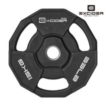 [엑사이더] 고급 우레탄 중량 원판 바벨 플레이트 MD1025 15kg, 원판(MD1025)15kg x 1, 상품선택:원판(MD1025)15kg x 1