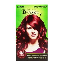 비해피칼라크림-레드브라운 4M, 상세페이지 참조, 1개