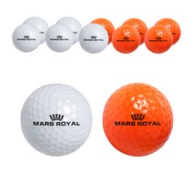 마스로얄 새 골프공 연습구 퍼팅구 골프공 트리플라인 고반발 비거리 장타 2피스 40P, 화이트 20개+오렌지 20개