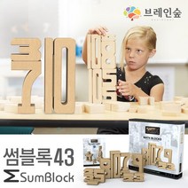 유아 쉬운숫자공부 덧셈뺄셈 쌓기 원목블록(43p) 어린이집교구