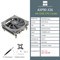 Thermalright AXP90-X36 다운 압력 라디에이터 AGHP 히트 파이프 완전 리플 로우 솔더링 프로세스는 Intel, 01 AXP90 X36