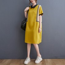 여름미디원피스 블러킹 디자인감각 청량 드롭 셔츠 캐쥬얼 와이드 루즈핏 슬림핏 2291161209