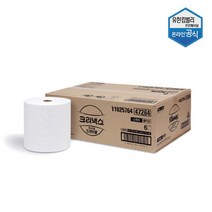 크리넥스 드라이셀 스마트 롤 핸드타올 R300 x 6롤 업소용 대용량 47264, 1박스