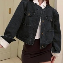 포켓 데님 청자켓 코트 f75678