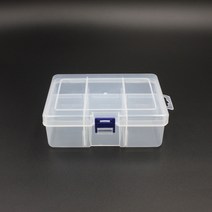 낚시소품통 비즈 부품 재료 수납 보관 케이스 6칸, 개