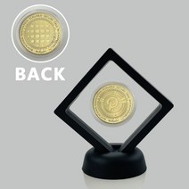 1pcs 리플 Dogecoin Ada Cardano Crypto Bitcoin Litecoin Ethereum Cryptocurrency 기념 스탠드가있는 금속 동전, P 코인