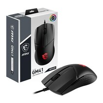 MSI CLUTCHGM41 가벼운 V 게이밍 USB RGB 최대 16000 DPI 데스크탑 노트북 마우스 (클러치 GM41 ), Clutch GM30