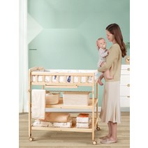 원목기저귀갈이대 기저귀교환대 기저귀갈이대 신생아 베이비케어테이블 아기 교환대 출산선물 원목 갈이대, 3단 기저귀 교환대