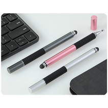 태블릿터치펜 아이패드 갤럭시탭 터치펜 아이폰펜슬, 핑크 양면형