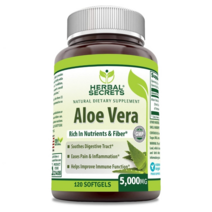 허벌 시크릿 알로에 베라 5000mg 120정 Herbal Secrets Aloe Vera 120Softgels 5000Mg, 상세내용참조, 없음, 정