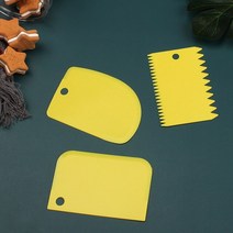 도자기굽기 물레 흙 재료 점토 도자기 플라스틱 스크레이퍼 도구 점토 조각 치아 모양 DIY 텍스처 3 개, 03 YELLOW