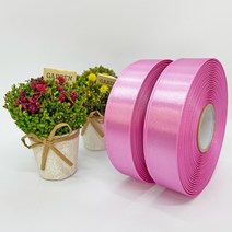 포장 리본 끈 제이제이리본 고밀도주자 45M 2롤 76칼라 (3mm 5mm), 3mm, 진달래