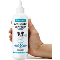 강아지귀세정제 고양이 앰프 개 감염 치료 감염 중지 염증 이어클리너, 12oz(1팩)