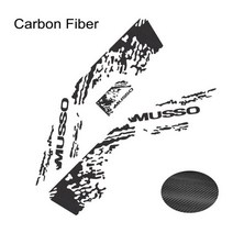 픽업 바디 사이드 스티커 쌍용 무소 트럭 그래픽 스플래시 그런지 데칼 트렁크 비닐 커버, 12 Crbon iber